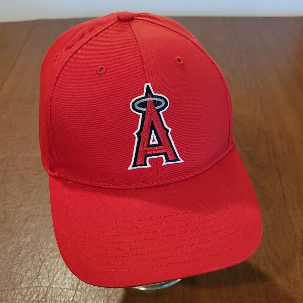 Los Angeles Angels Forty Seven Snapback Hat Cap Red One size fits most